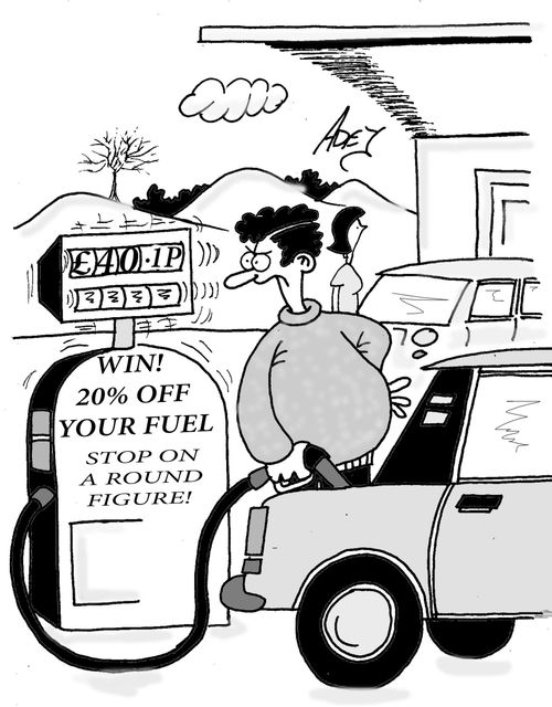 Win - 20% off your fuel.  Stop on a round figure!