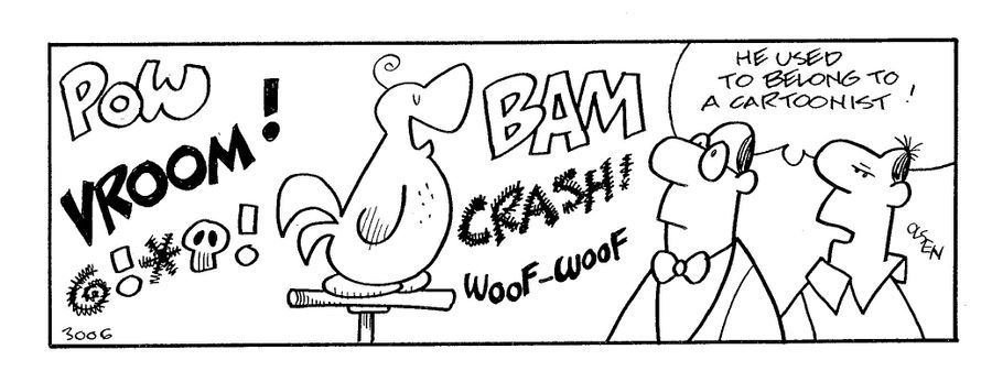 he used to belong to a cartoonist