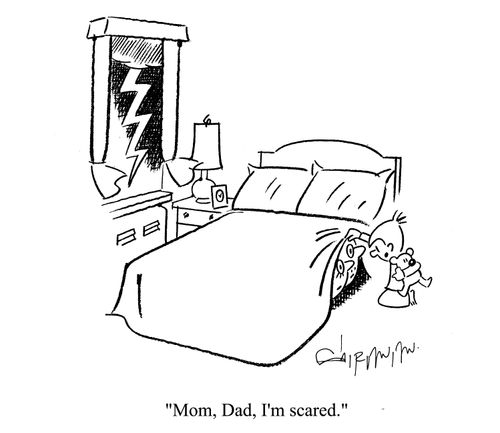'Mom, Dad, I'm scared.'