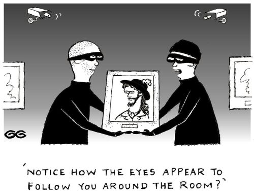 'Notice how the eyes appear to follow you around the room?'