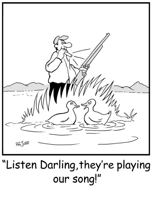 'Listen Darling, they're playing our song!'