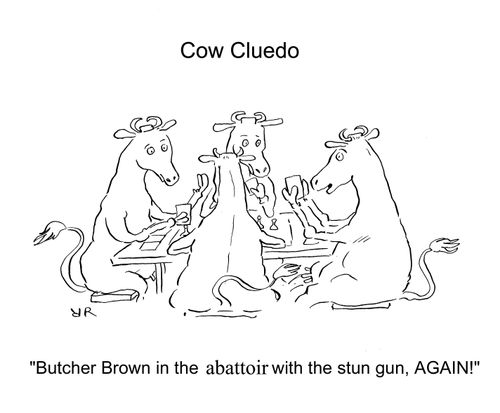 'Butcher Brown in the abattoir with the stun gun, Again!'