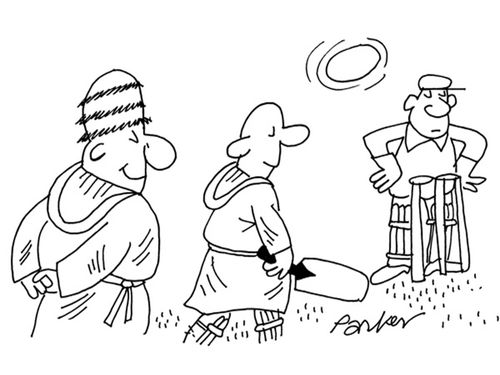 Cricketing monks.
