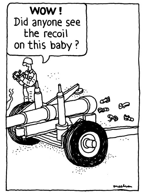 'WOW! Did anyone see the recoil on this baby?'