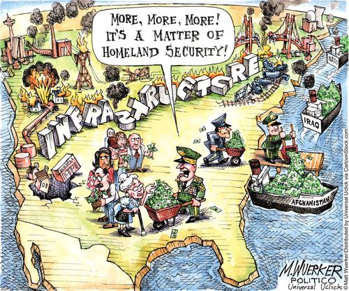 'more, More, More! It's a matter of Homeland Security!'