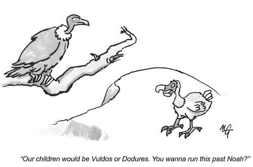 'Our children would be Vuldos or Dodures. You wanna run this past Noah?'