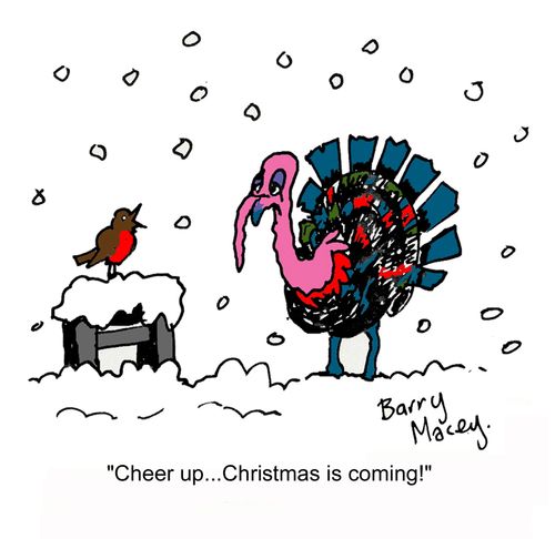 'Cheer up...Christmas is coming!'
