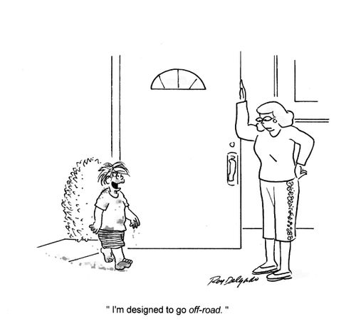 'I'm designed to go off-road.'