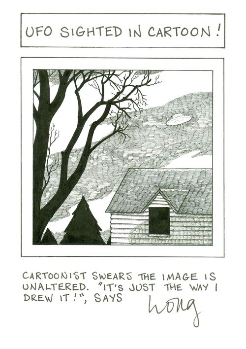 UFO Sighted In Cartoon!