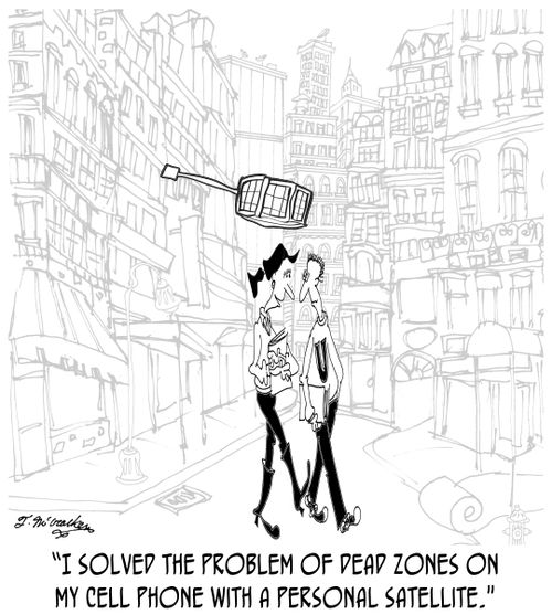 'I solved the problem of dead zones on my cell phone with a personal satellite,'