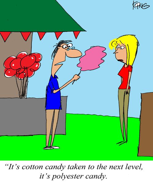 'It's cotton candy taken to the next level, it's polyester candy.'