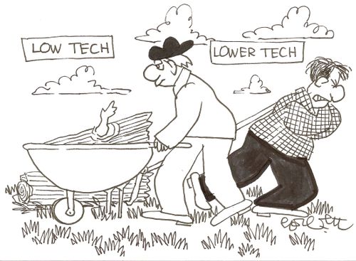 Low tech...lower tech
