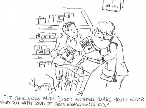 'It concludes with 'Don't bother to ask.  You'll never find out what some of these ingredients do.' '