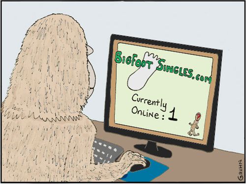 Bigfoot Singles - 'Currently online: 1'