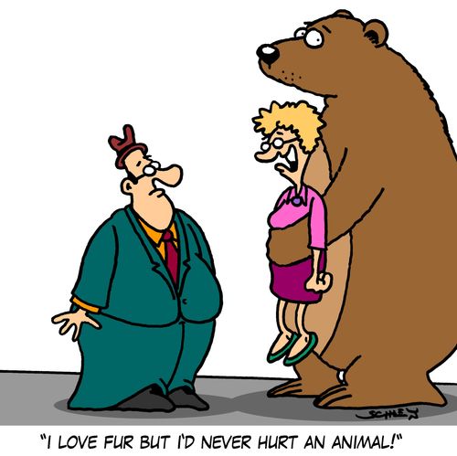 'I love fur but I'd never hurt an animal!'