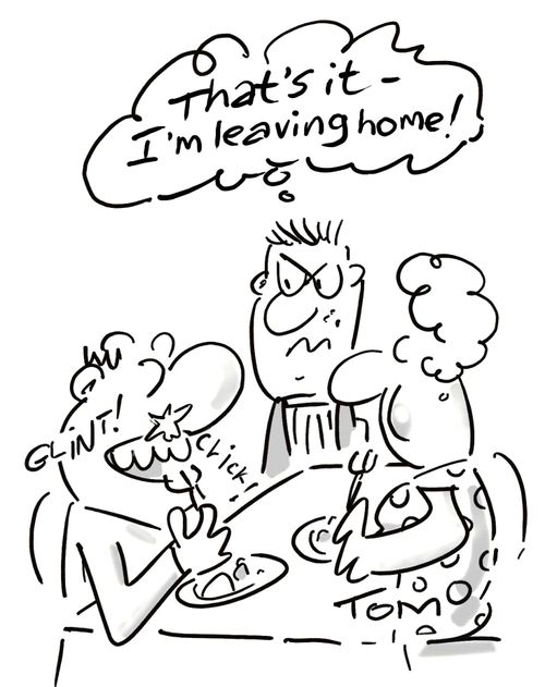 'That's it - I'm leaving home!'