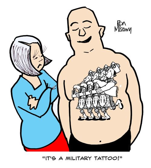 'It's a military tattoo!'