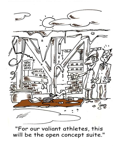 'For our valiant athletes, this will be the open concept suite.'