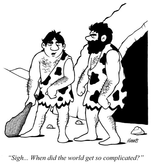 'Sigh... When did the world get so complicated?'