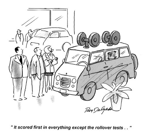 'It scored first in everything except the rollover tests...'