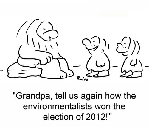 'Grandpa, tell us again how the environmentalists won the election of 2012!'