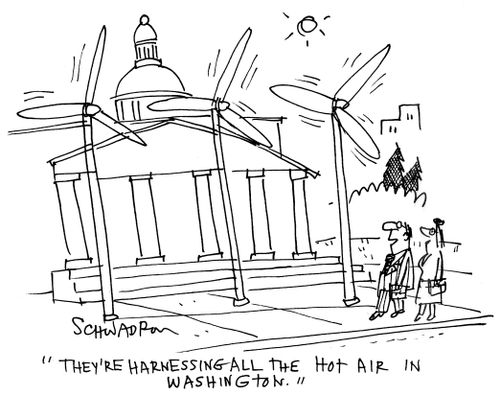 'They're harnessing all the hot air in Washington.'