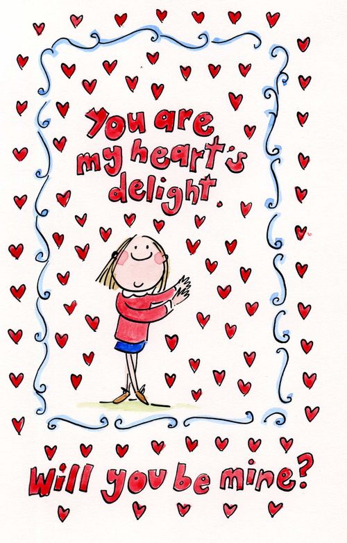 You are my heart's delight - will you be mine?