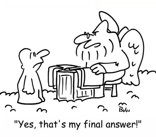 'Yes, that's my final answer!'