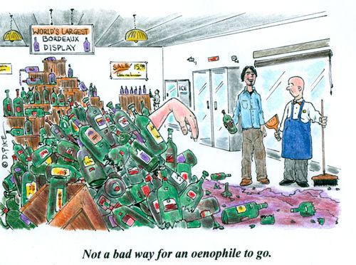 'Not a bad way for an oenophile to go.'