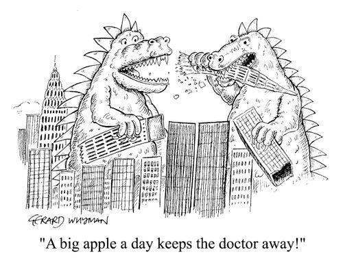 "A big apple a day keeps the Doctor away"
