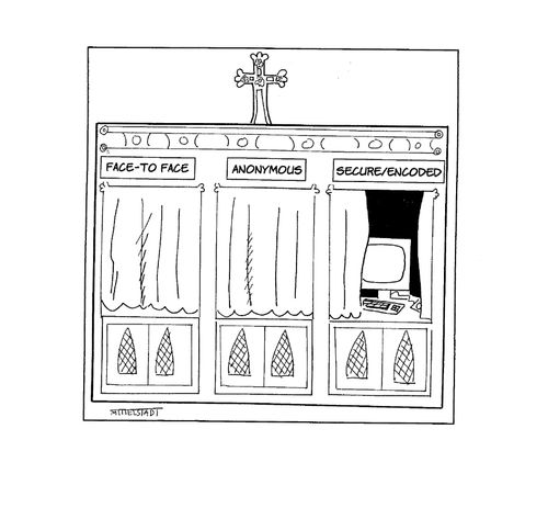 Confessional booths
