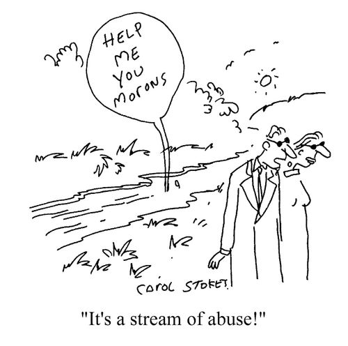 'It's a stream of ambuse!'