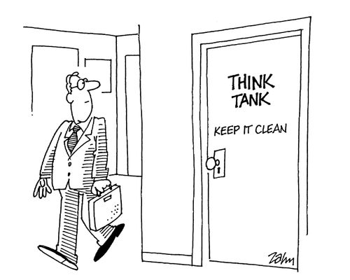 'Think Tank: Keep it clean.'