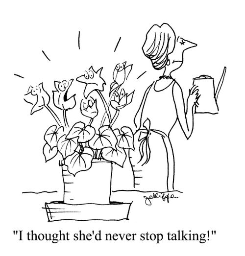 'I thought she'd never stop talking!'