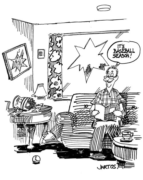 'It's baseball season!'