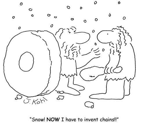 'Snow Now I have to invent chains'