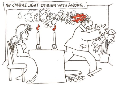 My candlelight dinner with Andre.