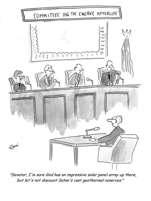 Committee on the Energy Afterlife.  Politicians discuss presumed energy in the afterlife.