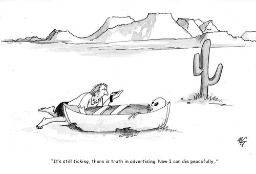 'It's still ticking, there IS truth in advertising. Now I can die peacefully.'