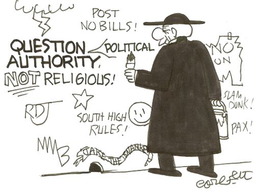 Question POLITICAL authority, NOT religious!