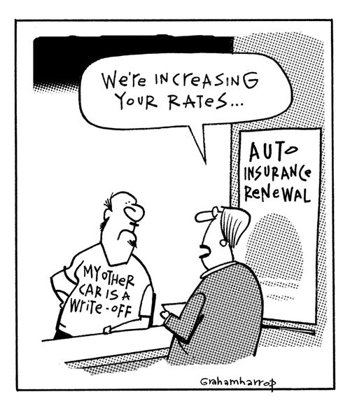 'We are increasing you're rates.'