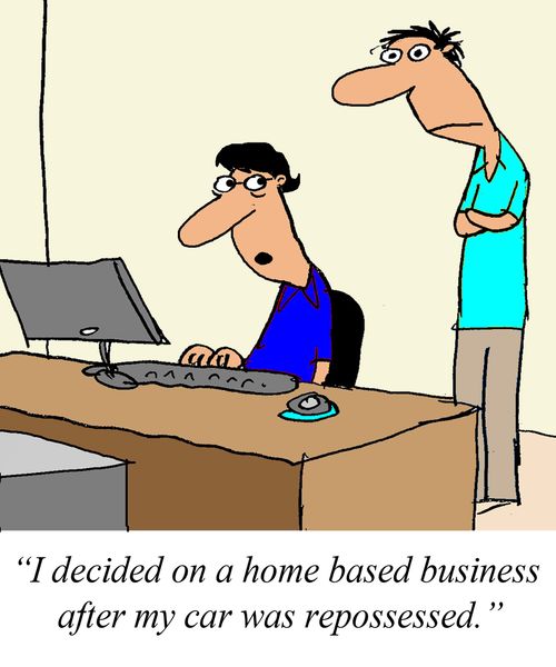 'I decided on a home based business after my car was repossessed.'