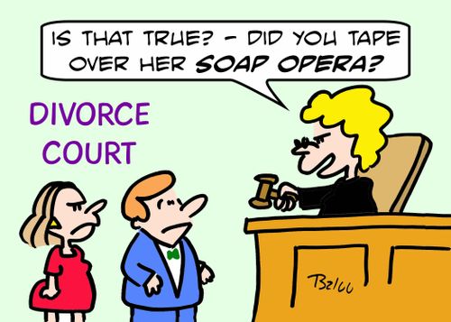 'Is that true? - Did you tape over her soap opera?'