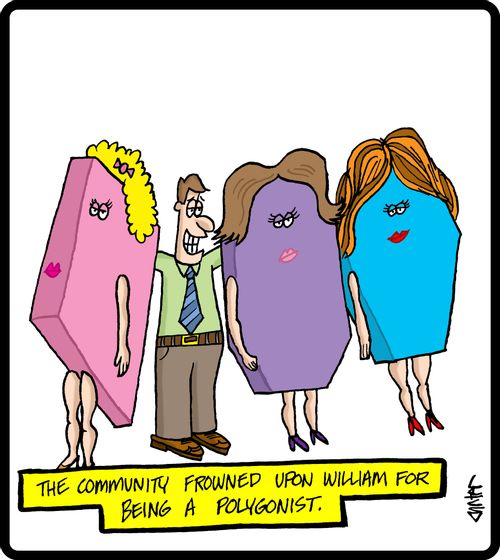 The community frowned upon William for being a polygonist.