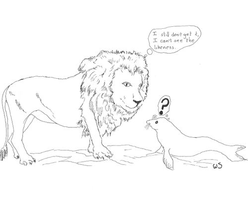 'I still don't get it. I can't see the likeness.'