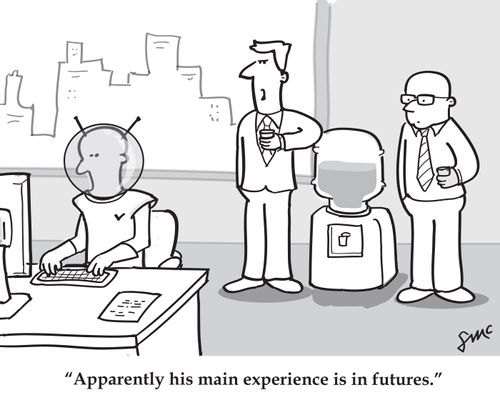 Apparently his main experience is in futures.