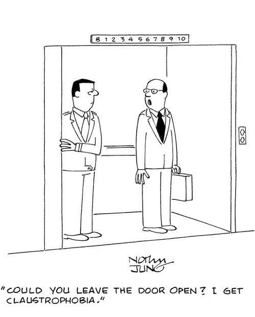 'Could you leave the door open? I get claustrophobia.'
