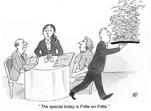 'The special today is Fritte en Fritte.'