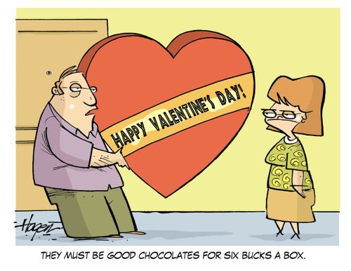 They must be good chocolates for six bucks a box.
