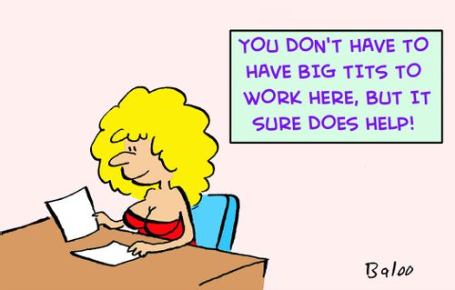 You don't have to have big tits to work here, but it sure does help!